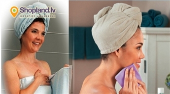 NORWEX: Dvielis - turbāns matu žāvēšanai!