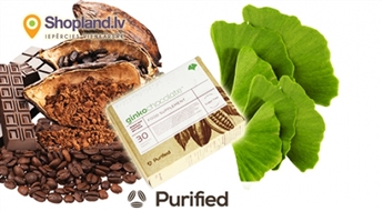 Purified: Ginko Chocolate N30 - пищевая добавка в темном шоколаде для улучшения памяти и кровообращения