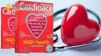 Vitabiotics: vitamīni CARDIOACE (30 tabletes) sirds veselības un asinsrites uzlabošanai