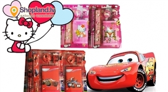 Rakstāmpiederumu komplekts Car vai Hello Kitty!
