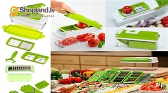 Мультифункциональная терка Nicer Dicer Plus со сменными насадками. Незаменимый помощник на кухне