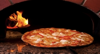 Īstā malkas krāsnī cepta itāļu pica “Portofino” picērijā -50%