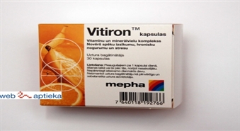 Atjauno ziemā izsīkušos spēkus ar vitamīniem “Vitiron” -50%