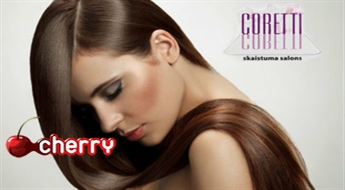 Окрашивание волос + маска + стрижка + укладка или мужская стрижка волос в салоне Coretti -58%