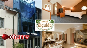 Atpūta 2 personām viesnīcā Hotel Sigulda (numuriņš + brokastis + karstais dzēriens +vai vakariņas + karstais dzēriens) -50%