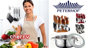 Распродажа кухонной утвари Peterhof: кастрюли, сковороды, измельчители овощей и др. до -72%