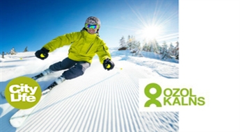 Зима наконец пришла! Катание на лыжах или сноуборде в парке отдыха OZOLKALNS -50%