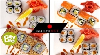 Sushi Set: богатые и вкусные комплекты суши (мини, средний или party) до -55%