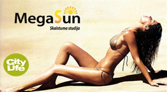 MegaSun: абонемент в солярий на 100 минут загара -52%