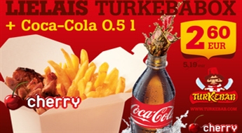 TurKebab: lielais TurKebabox + Coca Cola