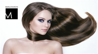 Malevich Beauty Studio: стрижка + окрашивание + укладка волос -50%