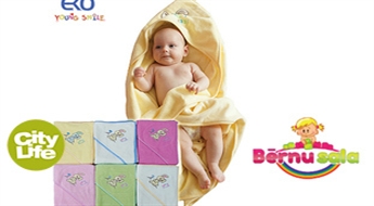 Maigas rūpes par mazuli: dvielis ar kapuci (100 x 100 cm) -50%