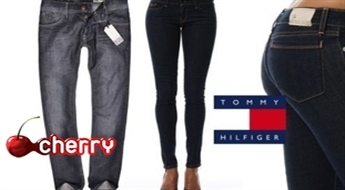 Stils un kvalitāte! TOMMY HILFIGER džinsu bikses sievietēm un vīriešiem -52%