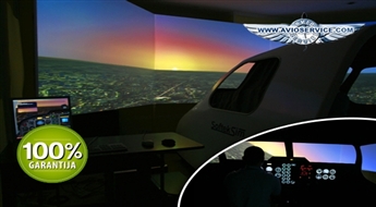 Sēdies pilota krēslā! 1 h ilga lidojuma simulācija instruktora pavadībā -52%