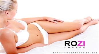 ROZI lounge: vaksācija kājām (visā garumā) + padusēm VAI bikini zonai -56%