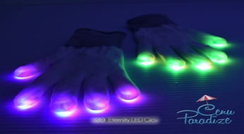 Эффектные маргающие LED-перчатки