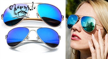 Polarizētas aviatoru stila saulesbrilles dažādās krāsās