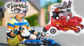 Регулируемые роликовые коньки для детей Cars2