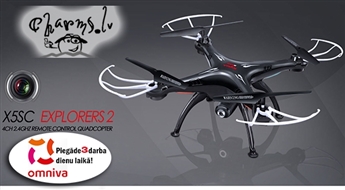 Quadrocopter SYMA X5SC 4CH ar kameru HD