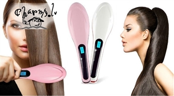Электрическая расческа-выпрямитель для волос с функцией ионизации (разные цвета)