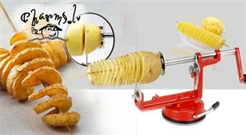 Приготовь вкусную закуску! Уникальный прибор для нарезания картофеля на спираль