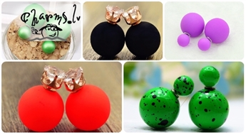 Ультрамодные сережки-шарики (пусеты) разных цветов и моделей!