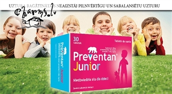 FARMAX: Preventan Junior bērnu imūnsistēmai. 90 kapsulas 3 mēnešu kursam