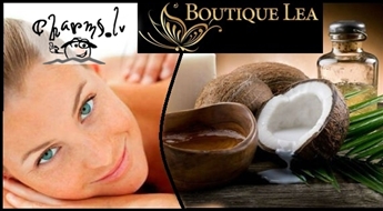 Boutique Lea: SPA aromterapija ar kokosa eļļu ķermenim un kokosriekstu pienu maska sejai