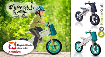 KinderKraft Runner (balance bike) Bērnu skrējritenis ar koka rāmi