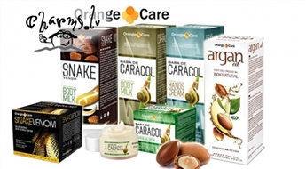 Orange Care средства для лица и тела с экстрактом улиток, пчелиным или змейным ядом