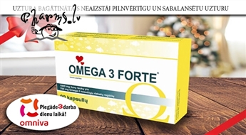 FARMAX: Omega 3 Forte 90 kapsulas 3 mēnešu kursam