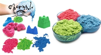 Kinētiskās smiltis attīstošām rotaļām un figūru veidošanai dažādās krāsās 1 kg