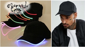 Beisbola cepure ar LED apgaismojumu makšķerēšanai, atpūtai pie dabas un medībām