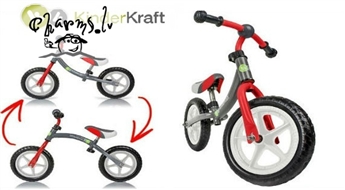 Kinder Kraft Runner детский ВЕЛОКАРТ с деревяной, металической или пластиковый рамкой(2way)