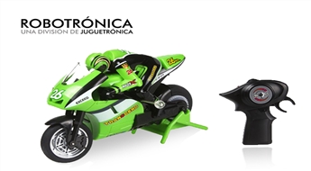 JUGUETRONICA spēļu mini motocikls ar ergonomisku vadības pulti