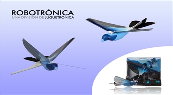 JUGUETRONICA ROBOTIC BIRD lidojošais putns ar tālvadības pulti