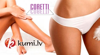 Coretti: Vaksācija bikini zonai vai kājām visā garumā - ilgstoši maigai un skaistai ādai!