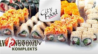 CITY FOOD: вкуснейший комплект суши "Вашингтон" (68шт)
