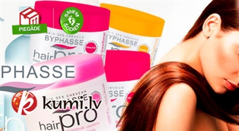 "BYPHASSE PRO": Profesionāli šampūni (1000 ml) vai mitrinošas un barojošas maskas (500 ml) kvalitatīvai matu kopšanai
