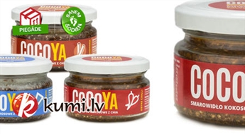 Питательная и вкусная паста CoCoYA на основе кокосового масла с семенами чиа (180 g)