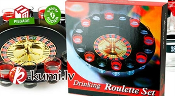 Spēle "Alkoholiskā rulete" + 16 glāzītes