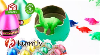 Растущая игрушка "Яйцо". Помогите вылупиться маленькому фламинго, рыбке или динозаврику!