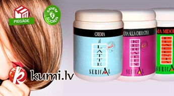 Высококачественные и питательные маски из Италии "Serical" (1000 мл)  для нормальных, окрашенных, жирных или ослабленных волос