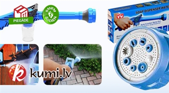 Насадка-распылитель водной струи Soap Dispenser Water Cannon - способна обеспечивать 8 различных типов полива!