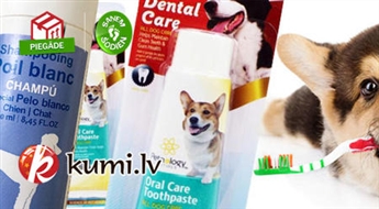 Шампуни для собак разных пород Pet Natura или зубная паста для животных Nunbell со вкусом говядины