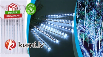 LED caurules - zvaigžņu lietus (3.6m)