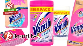 Vanish: Veļas pulveris traipu tīrīšanai, ziepes vai paklāju kopšanas putas