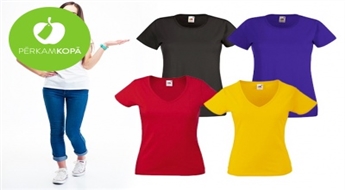 Классические женские хлопковые футболки "Fruit of the Loom": широкий выбор цветов и размеров (XS-XXL)
