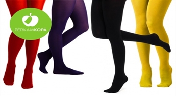 Женские колготки 60 DEN с микроволокном богатой цветовой гаммы (размеры S-XL)