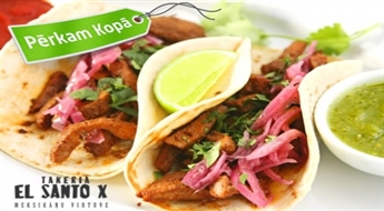Autentiska Meksikas virtuve! Dāvanu karte 15 € vērtībā restorānā "El SantoX"
